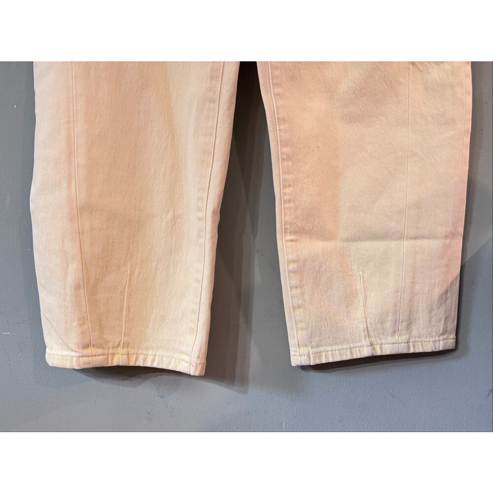 EVEREVE PISTOLA Denim Eli Pants Barrel Leg Jeans Soft Buttercup Yellow Size 28 - Picture 10 of 10